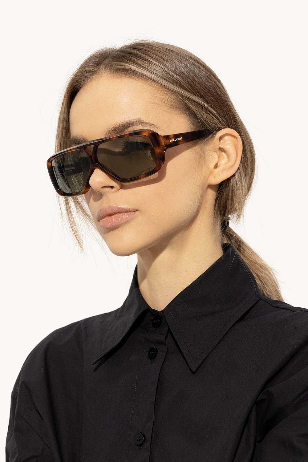 Saint Laurent 'SL 569 Y' sunglasses | Miu Miu Eyewear Miu Miu Mu 